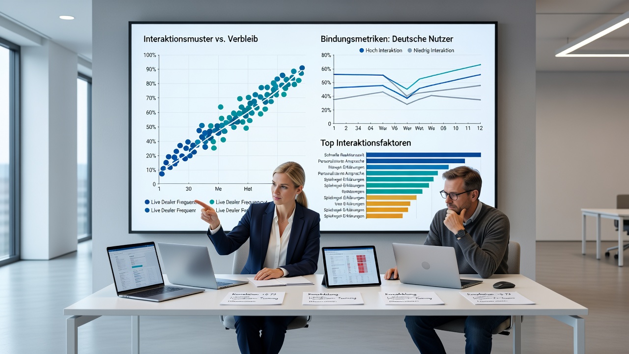 Darstellung von Retentionskurven und Interaktionsmustern bei deutschen Live-Tisch-Nutzern im Jahr 2026