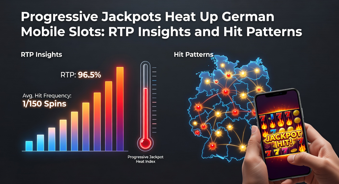 Grafik mit Treffer-Mustern und RTP-Kurven für Progressive Jackpots in Mobile Slots, inklusive Jackpot-Historie