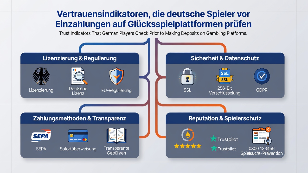 Sicherheitsprüfungen und Lizenzdetails auf deutschen Gambling-Seiten